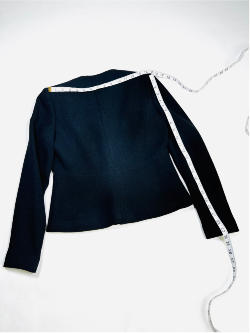 NWT Lafayette 148 New York Black Blazer 2 Jacket 100% Wool Minimalistic - Picture 9 of 10